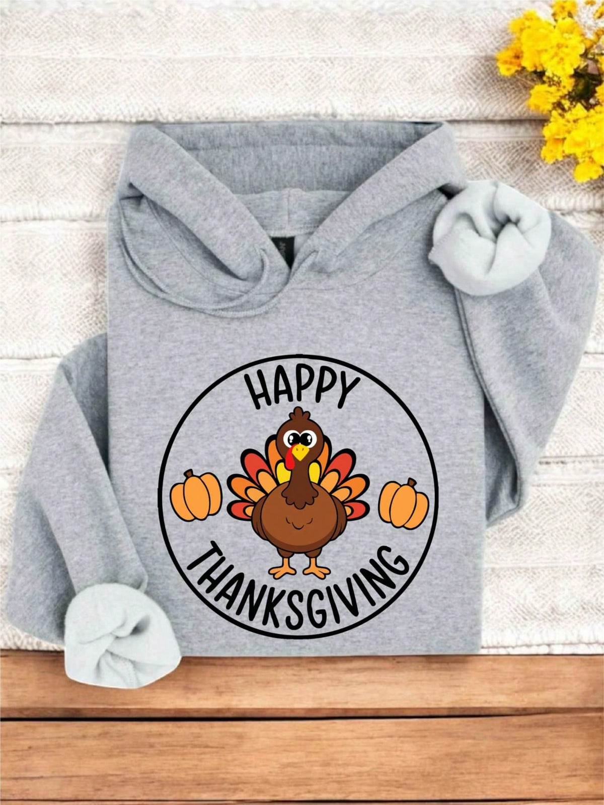 Retro Happy Thanksgiving Hoodie