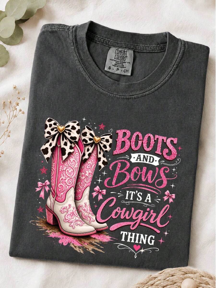Boots And Bling It's A Cowgirl Thing T-Shirt