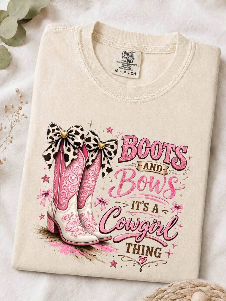 Boots And Bling It's A Cowgirl Thing T-Shirt