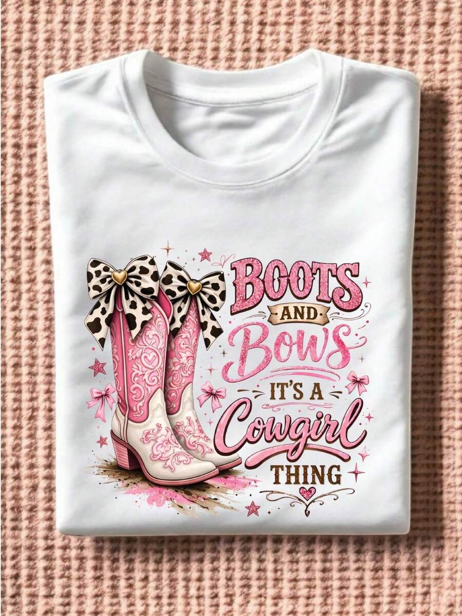 Boots And Bling It's A Cowgirl Thing T-Shirt