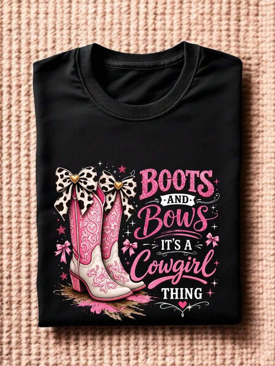 Boots And Bling It's A Cowgirl Thing T-Shirt