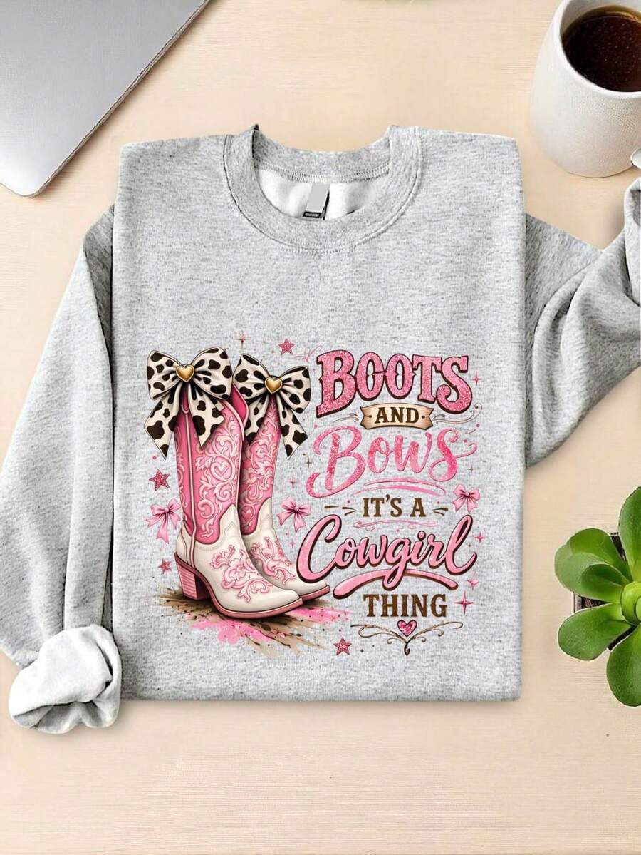 Boots And Bling It's A Cowgirl Thing Sweatshirt