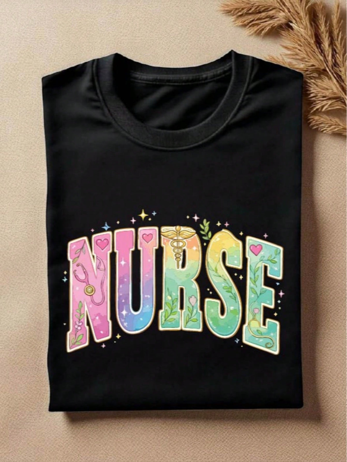Floral Nurse T-Shirt