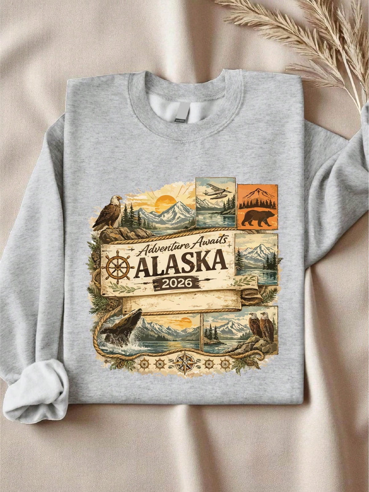 Adventure Awaits Alaska 2026 Sweatshirt