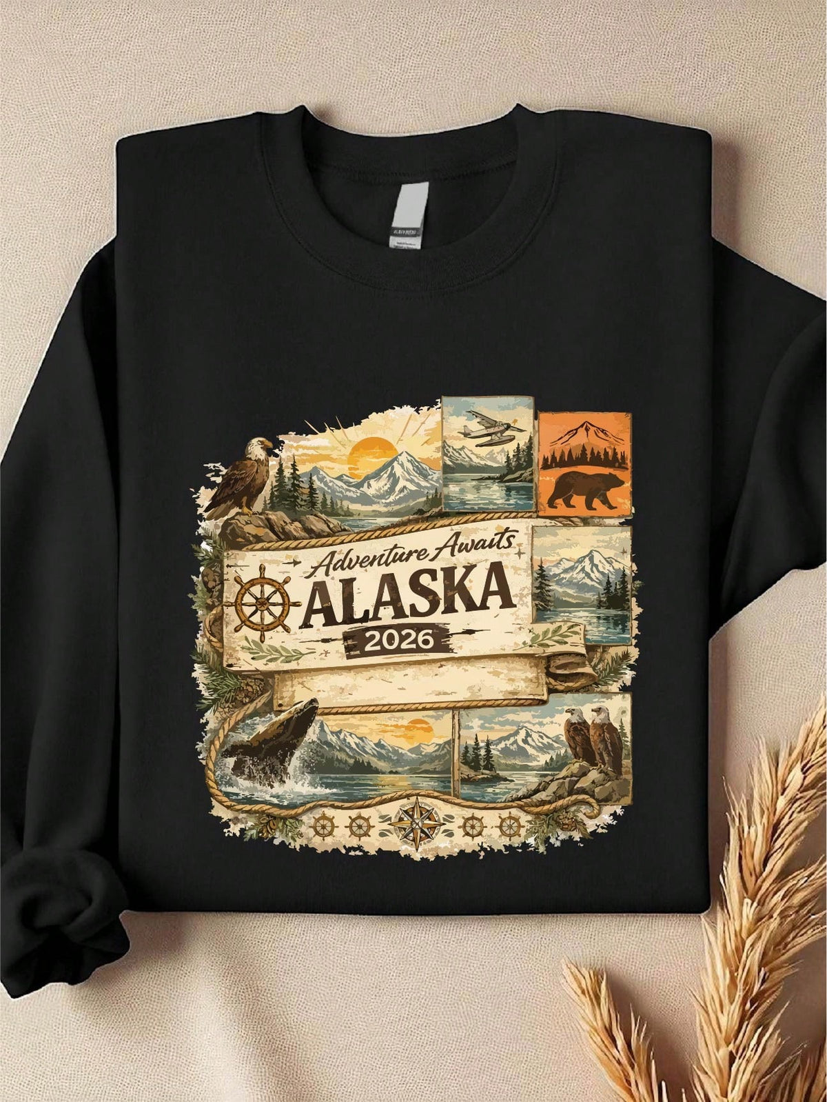 Adventure Awaits Alaska 2026 Sweatshirt