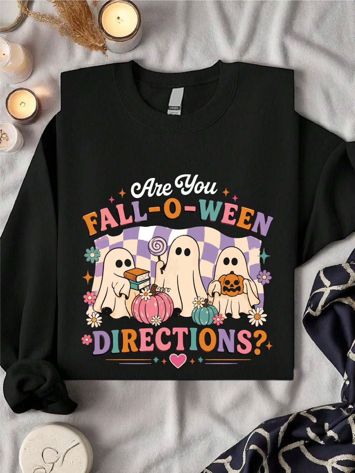 Retro Halloween Teacher Sweatshirt