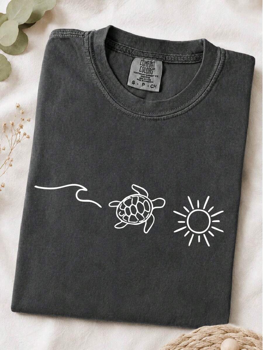 Ocean Turtle Sun T-Shirt
