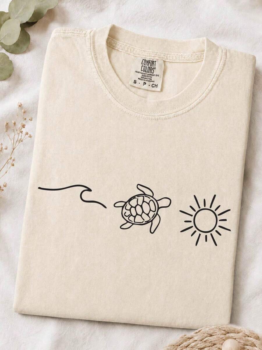 Ocean Turtle Sun T-Shirt