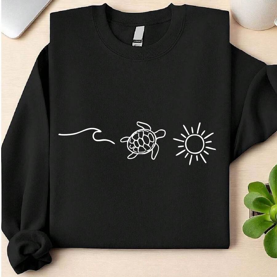 Ocean Turtle Sun Sweatshirt