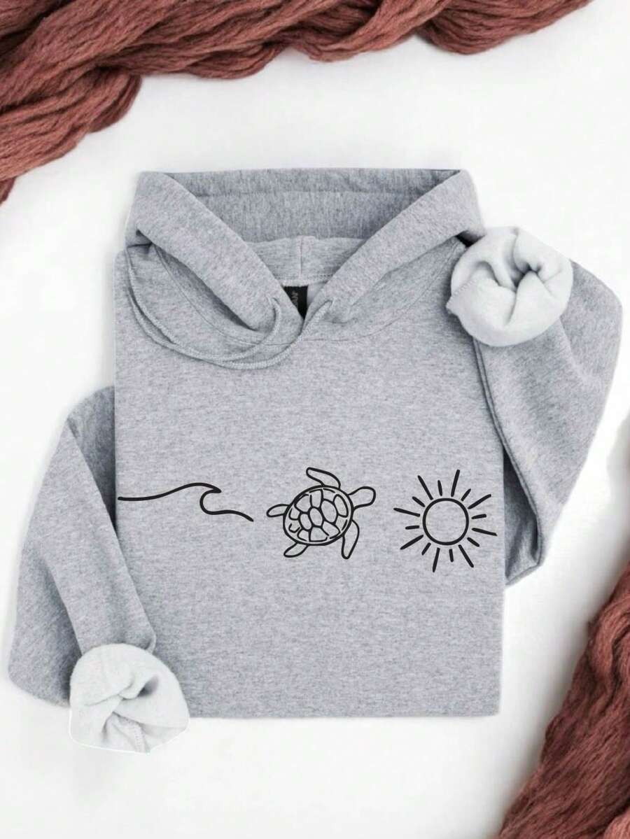 Ocean Turtle Sun Hoodie