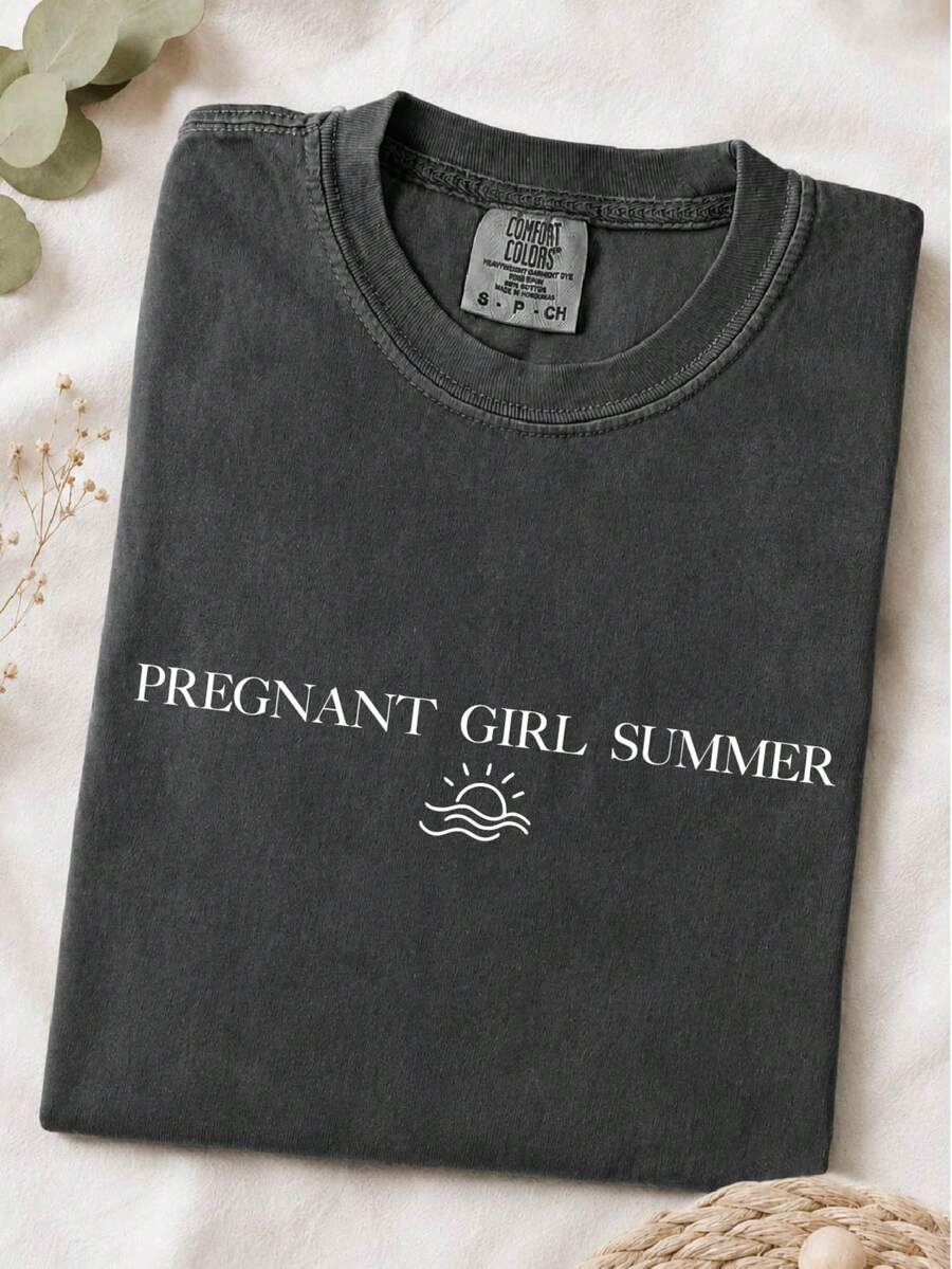 Pregnant Girl Summer T-Shirt