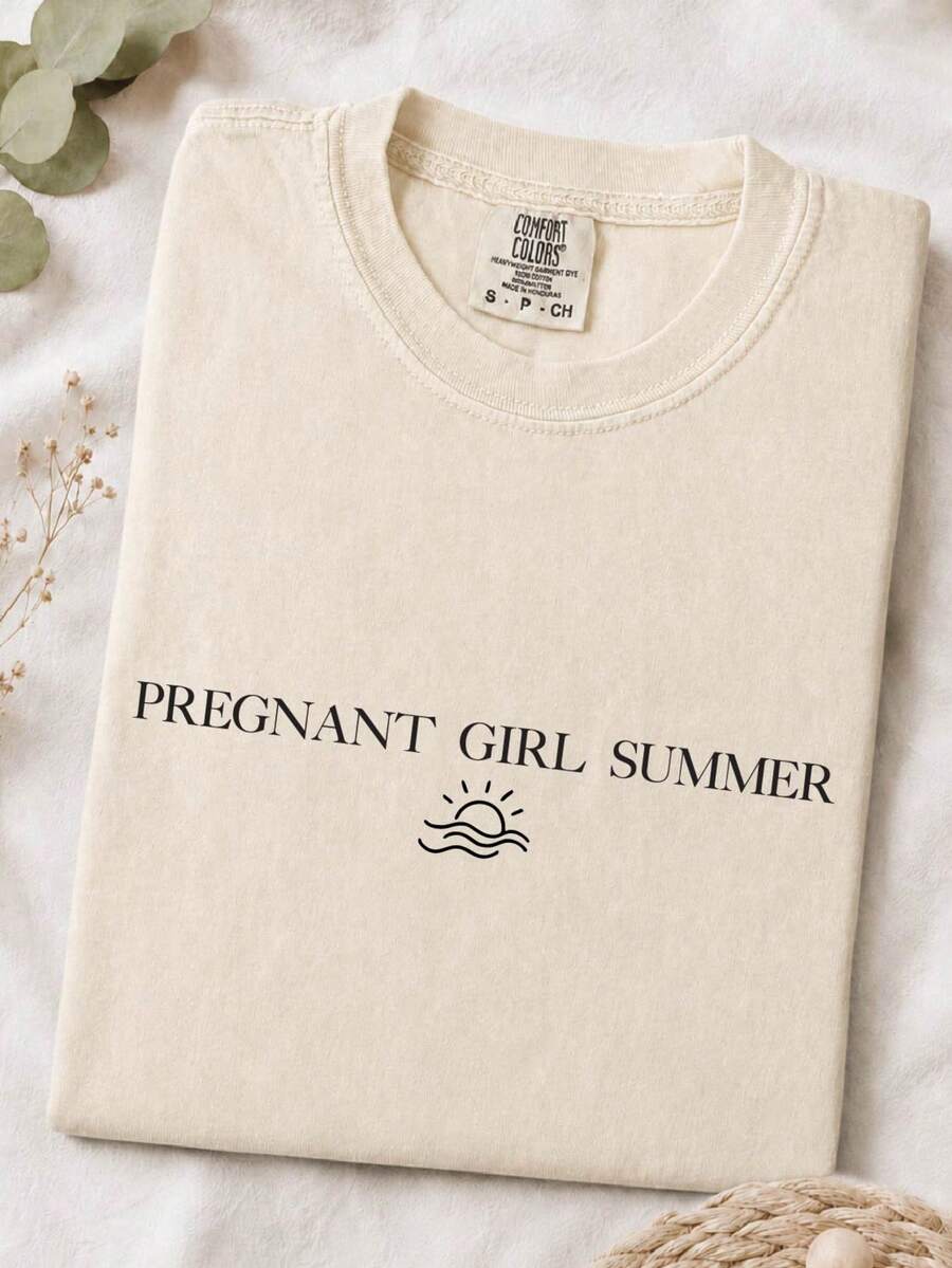 Pregnant Girl Summer T-Shirt