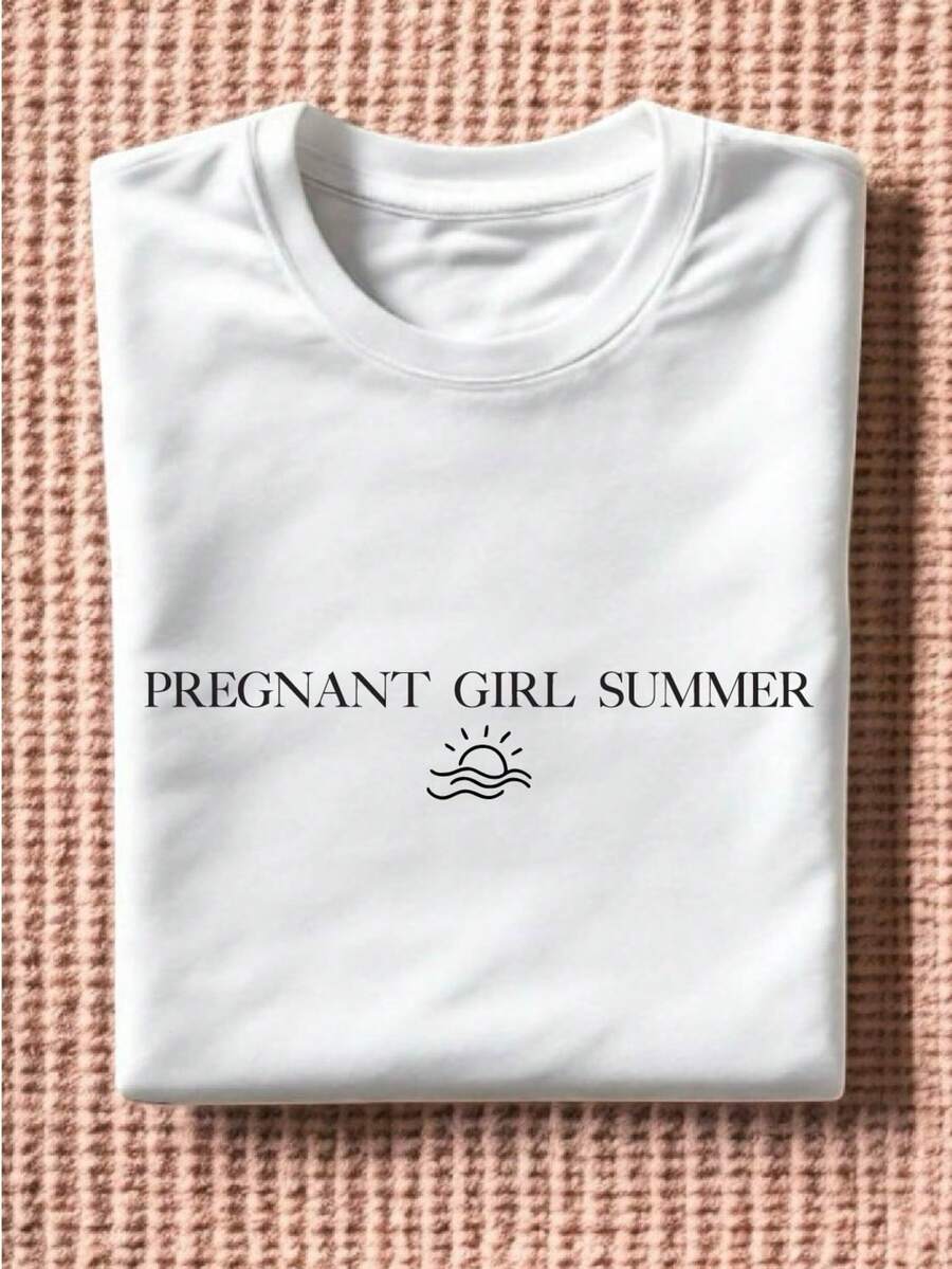 Pregnant Girl Summer T-Shirt