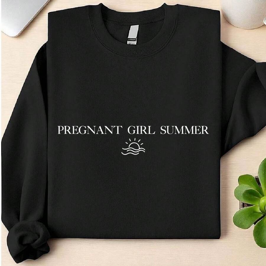 Pregnant Girl Summer Sweatshirt