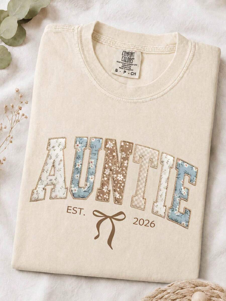 Auntie Est 2026 (DTF Graphic Prints)T-Shirt