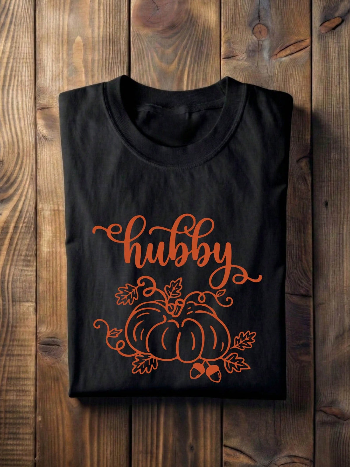 1 PC Wifey Hubby Pumpkin T-Shirt