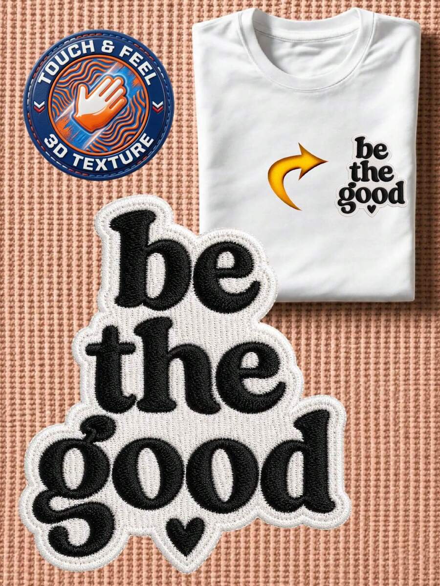 Be The Good 3D Embroidered Patch T-Shirt