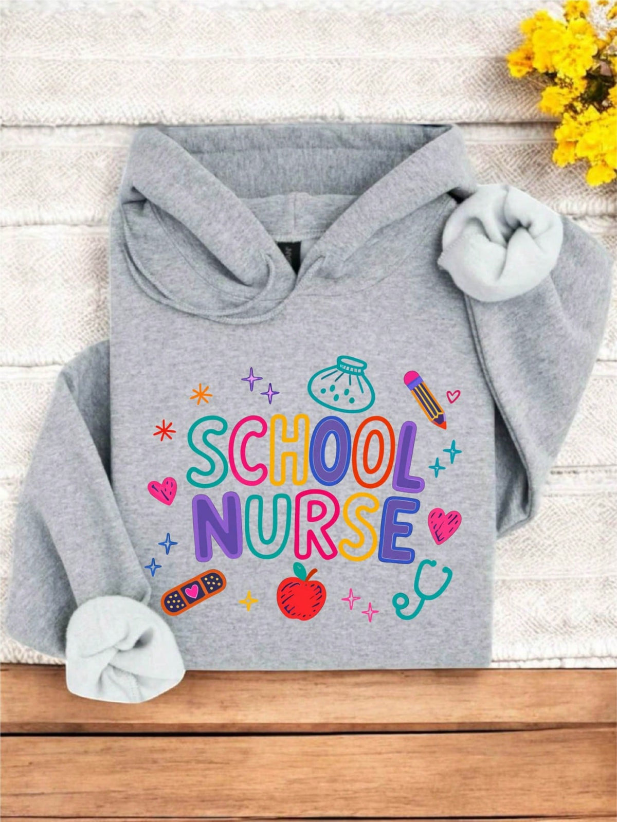 Retro School Nurse Hoodie
