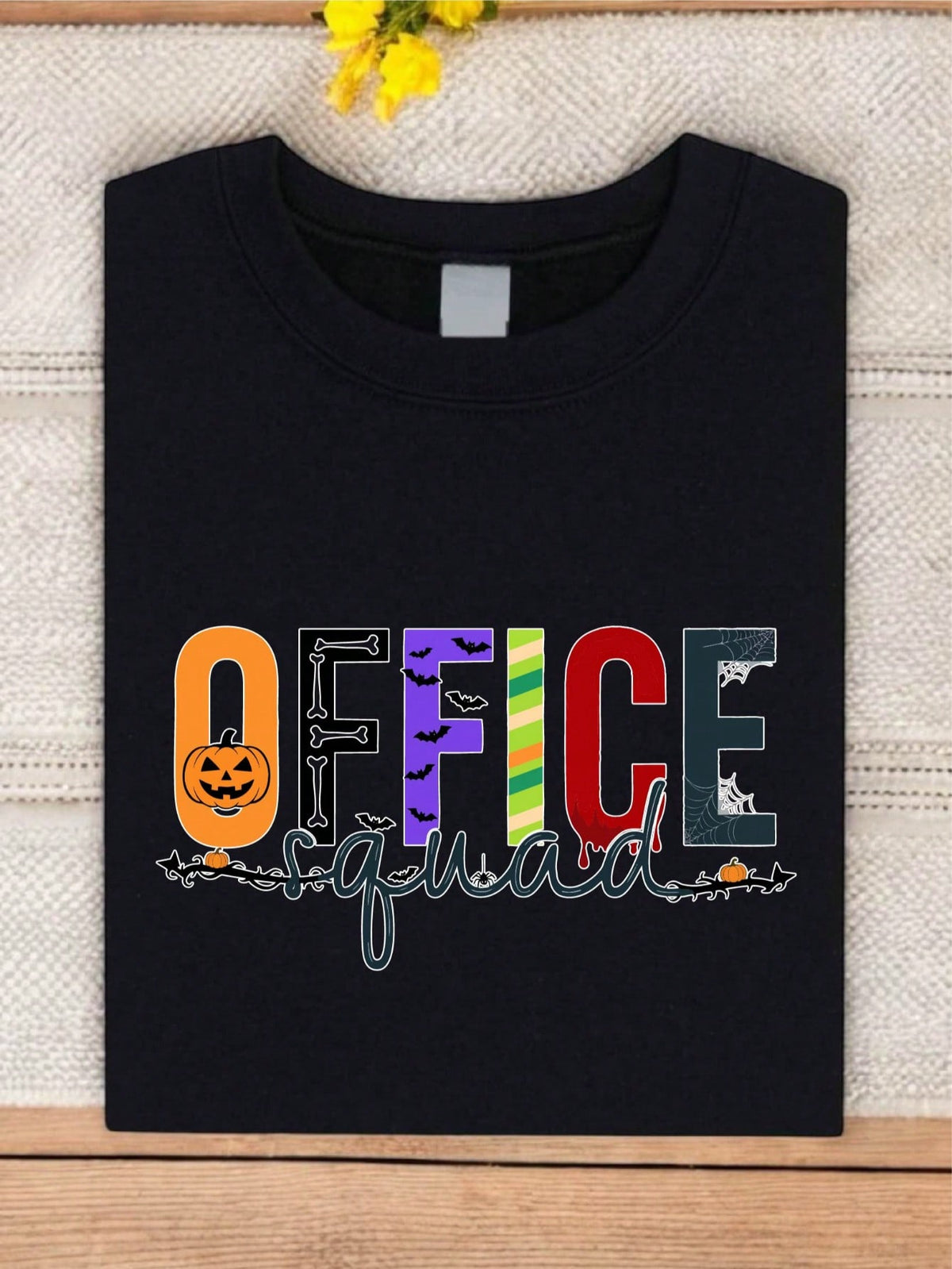 Retro Halloween Office Group T-Shirt