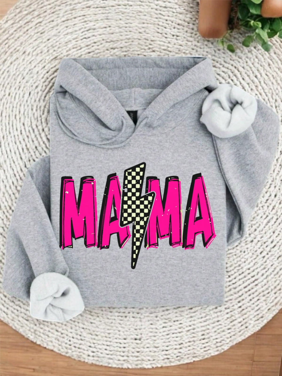 Checkered Mama Hoodie