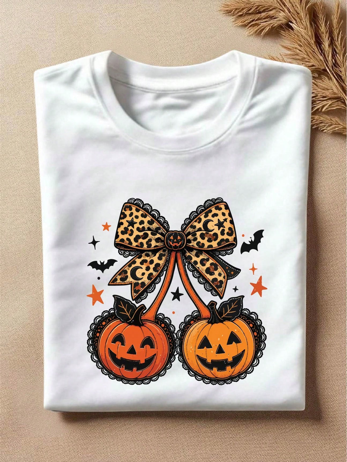 Coquette Halloween Pumpkin T-Shirt
