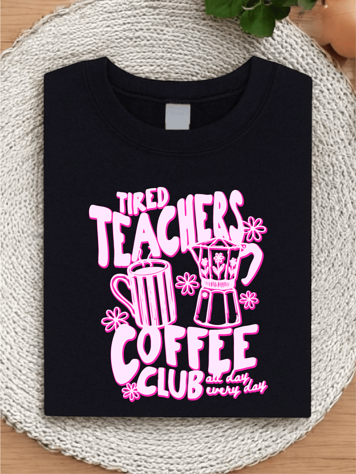 Retro Tired Teacher Club T-Shirt