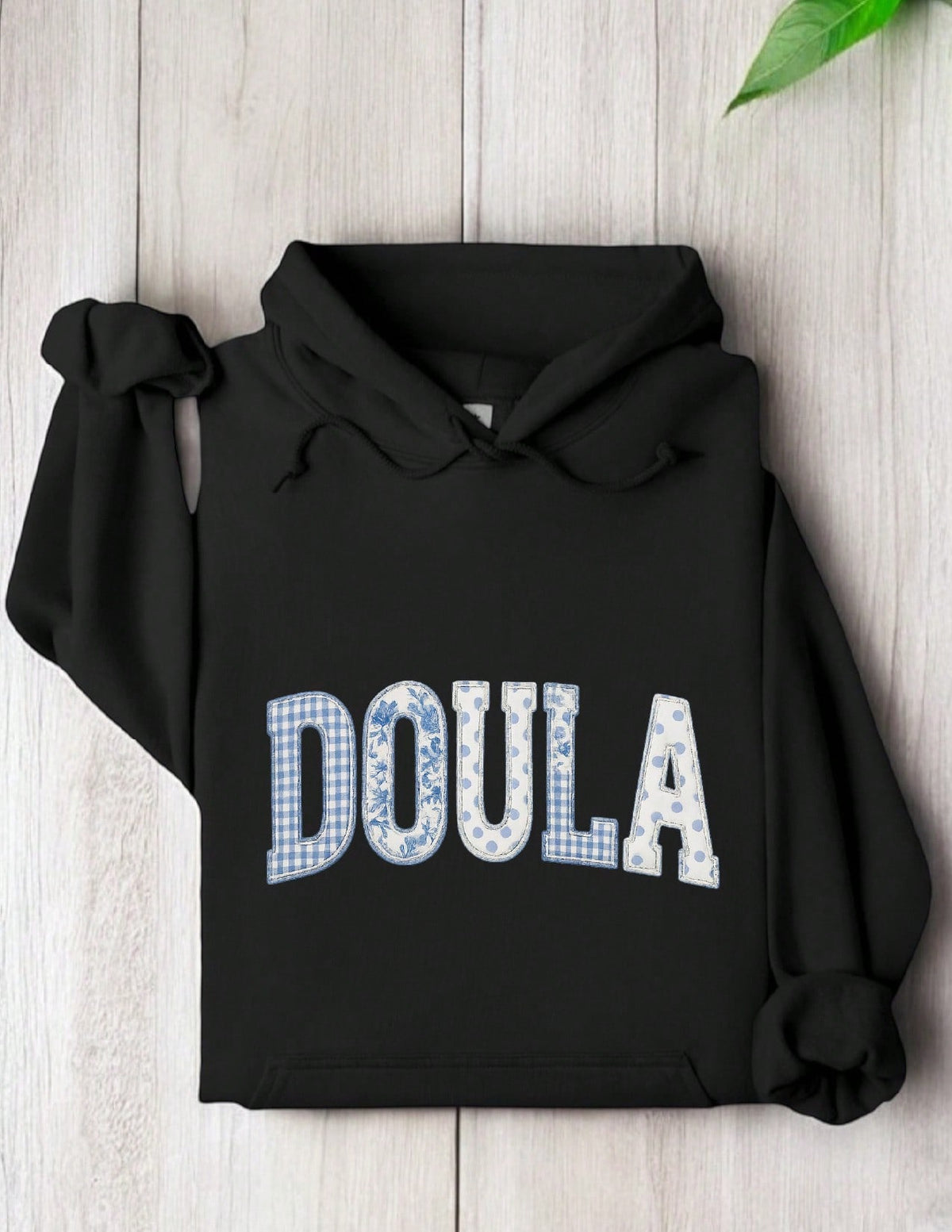Doula Faux Patchwork (DTF Graphics Print) Hoodie