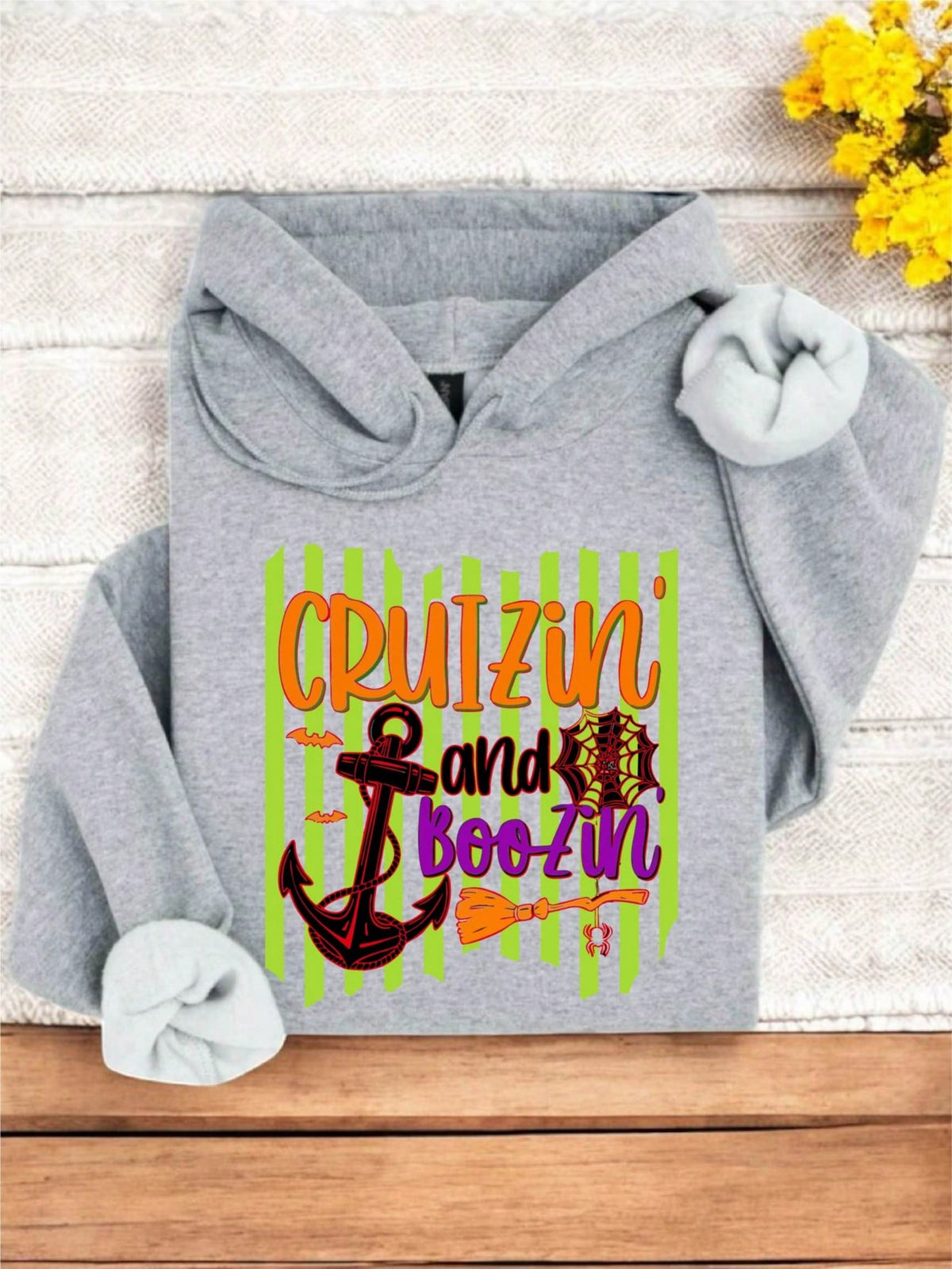 Halloween Cruisin' And Boozin' Hoodie