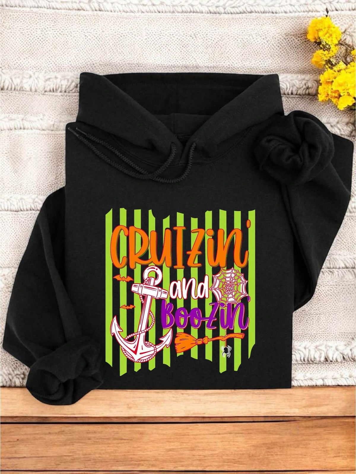 Halloween Cruisin' And Boozin' Hoodie