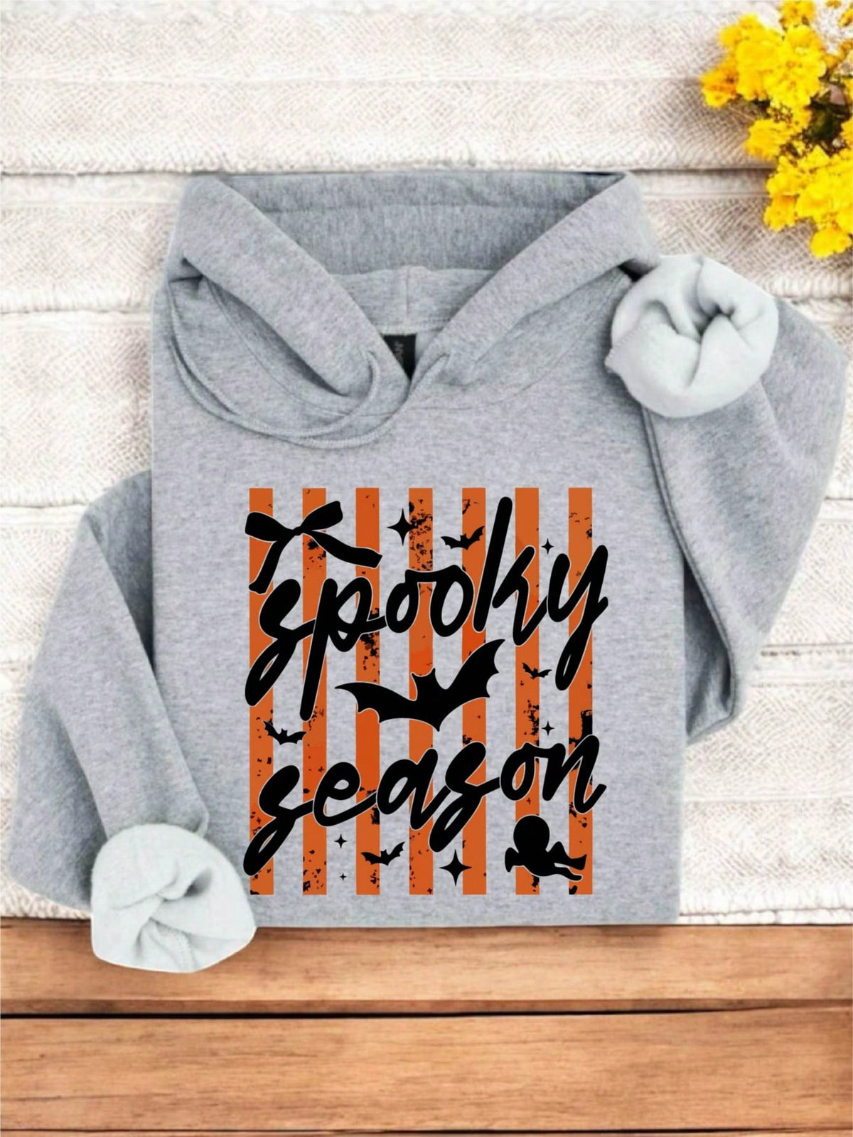 Striped Spooky Season Hoodie