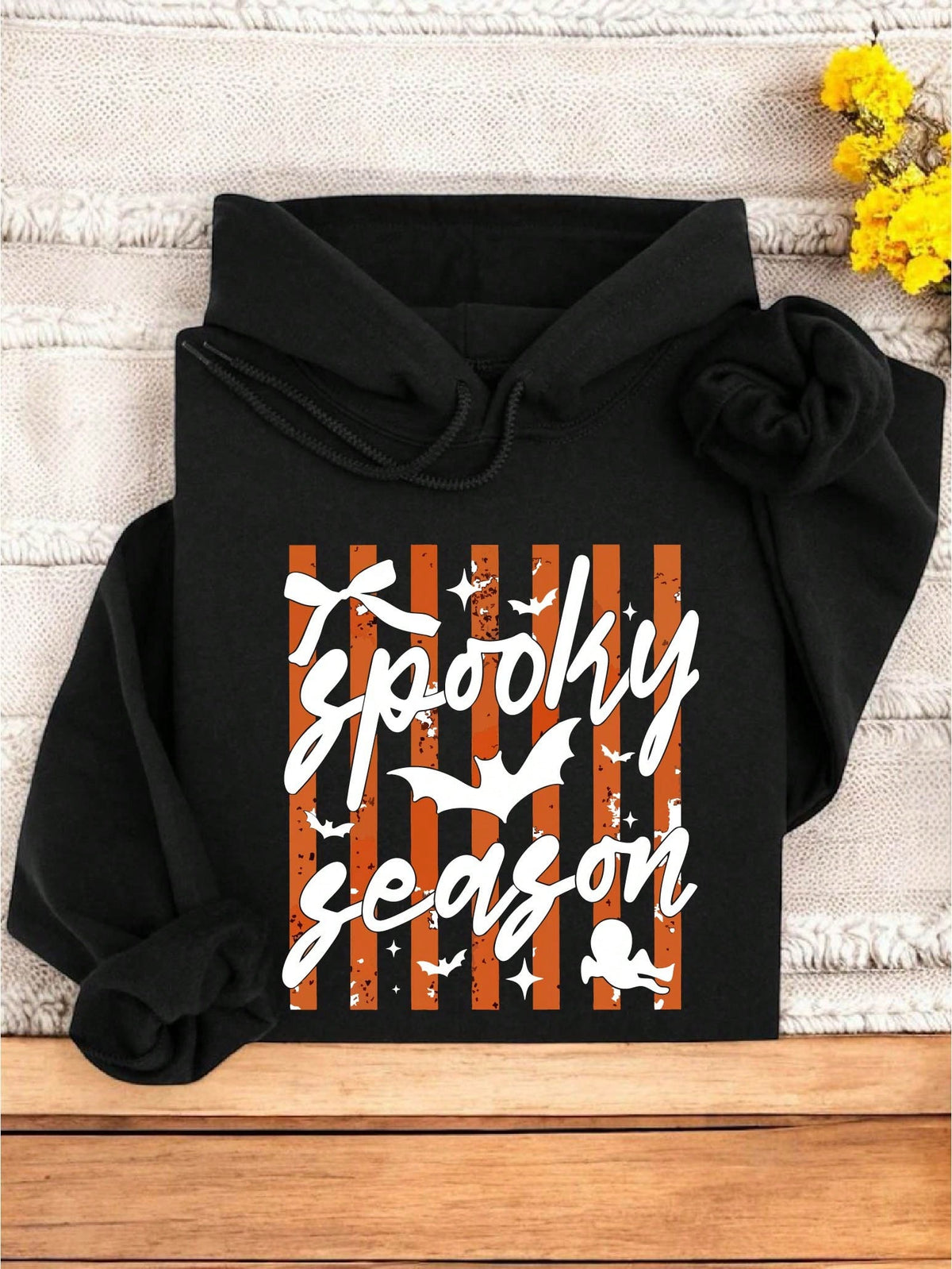 Striped Spooky Season Hoodie