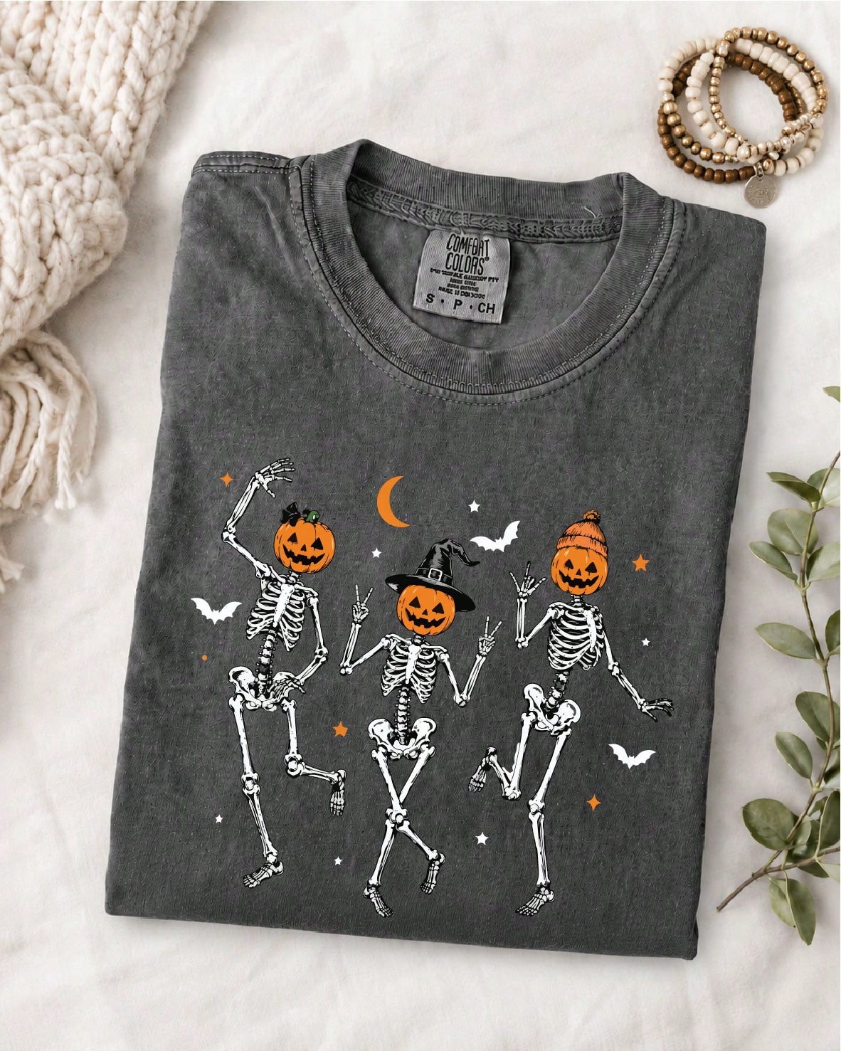 Dancing Skeleton Pumpkin T-Shirt