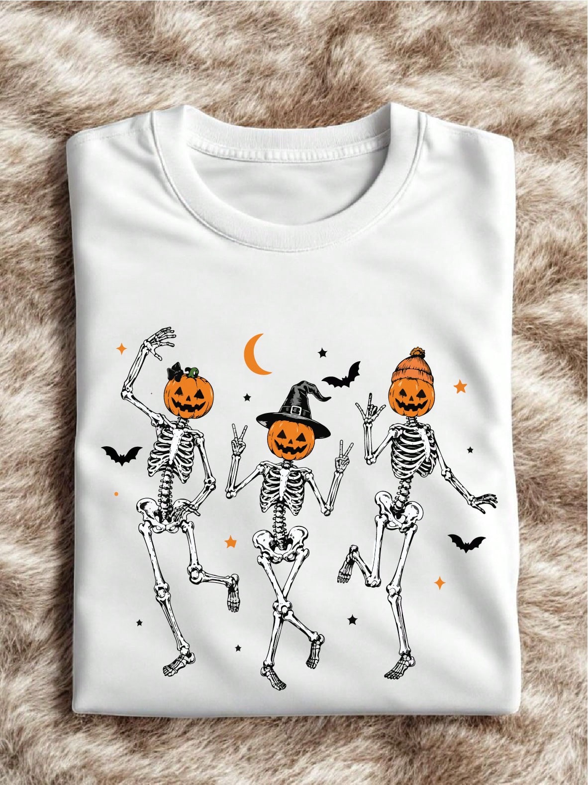 Dancing Skeleton Pumpkin T-Shirt