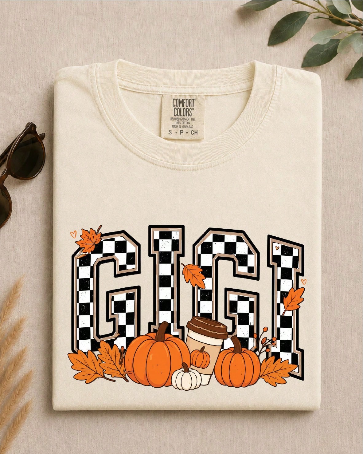 Checkered Gigi Fall T-Shirt