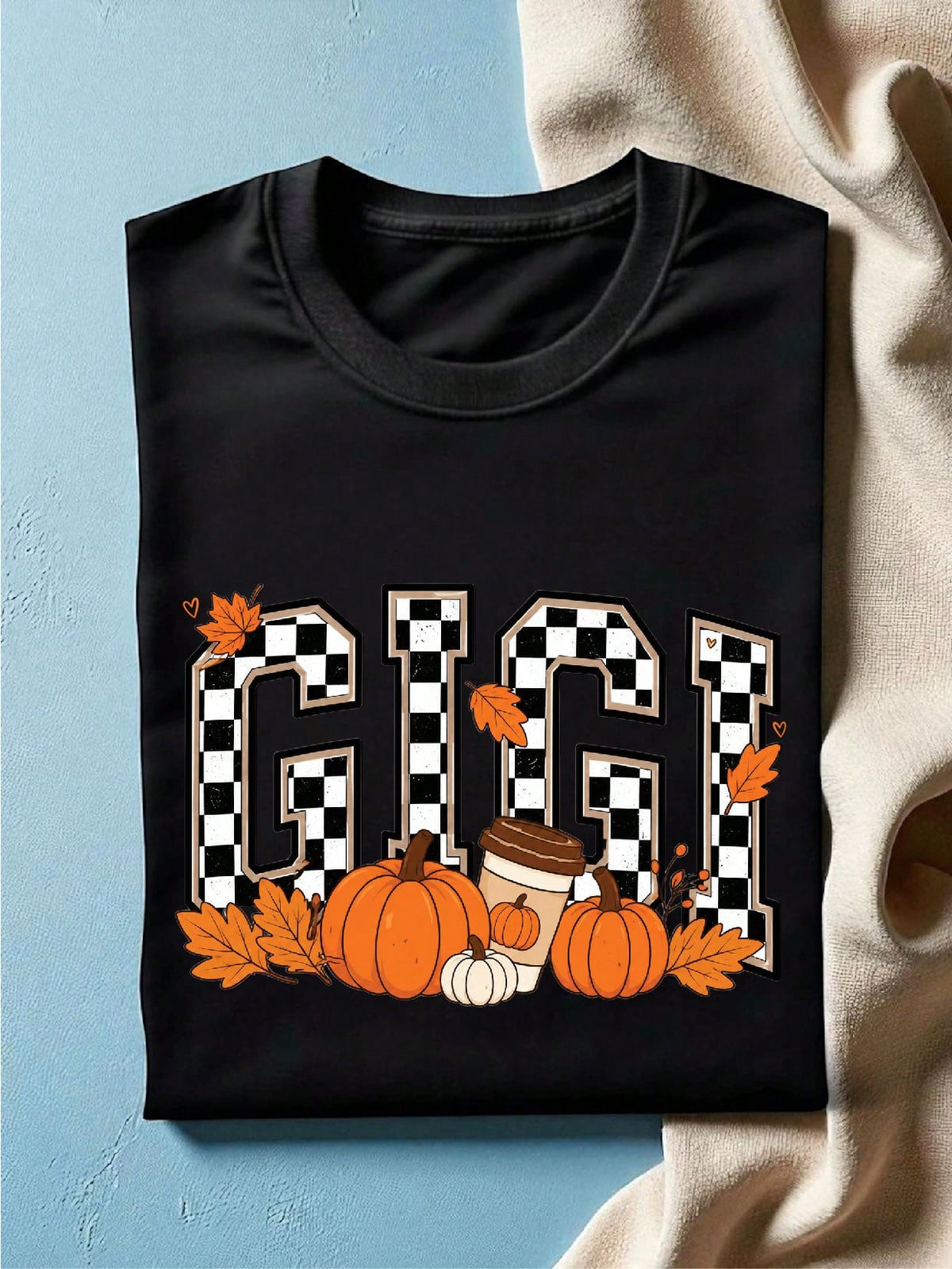 Checkered Gigi Fall T-Shirt