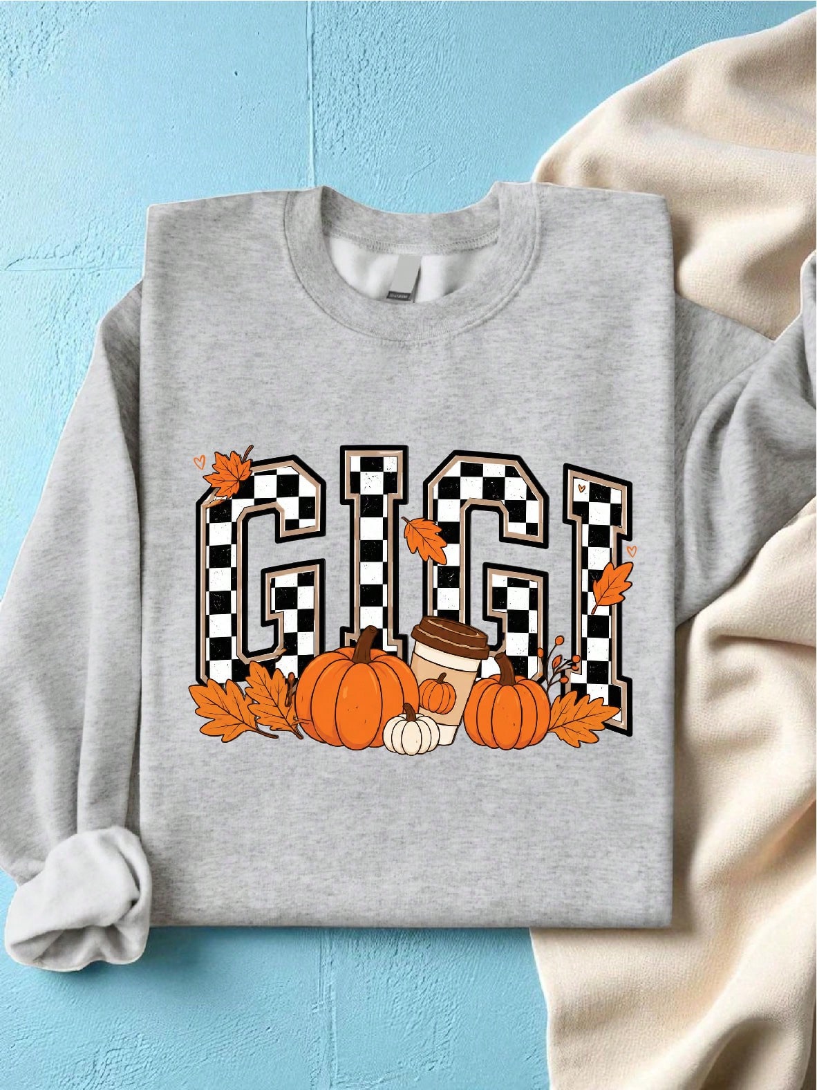 Checkered Gigi Fall Sweatshirt