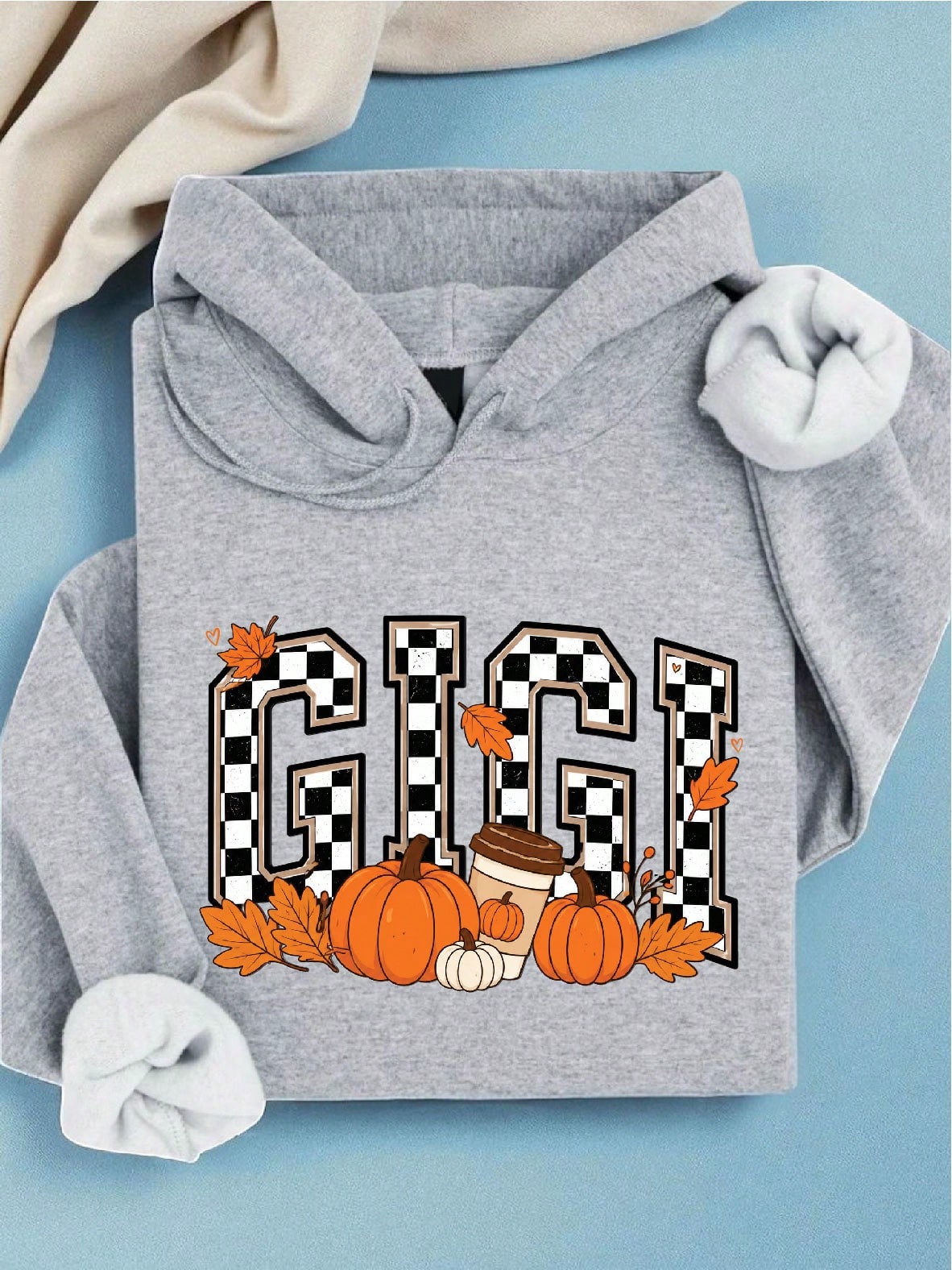 Checkered Gigi Fall Hoodie