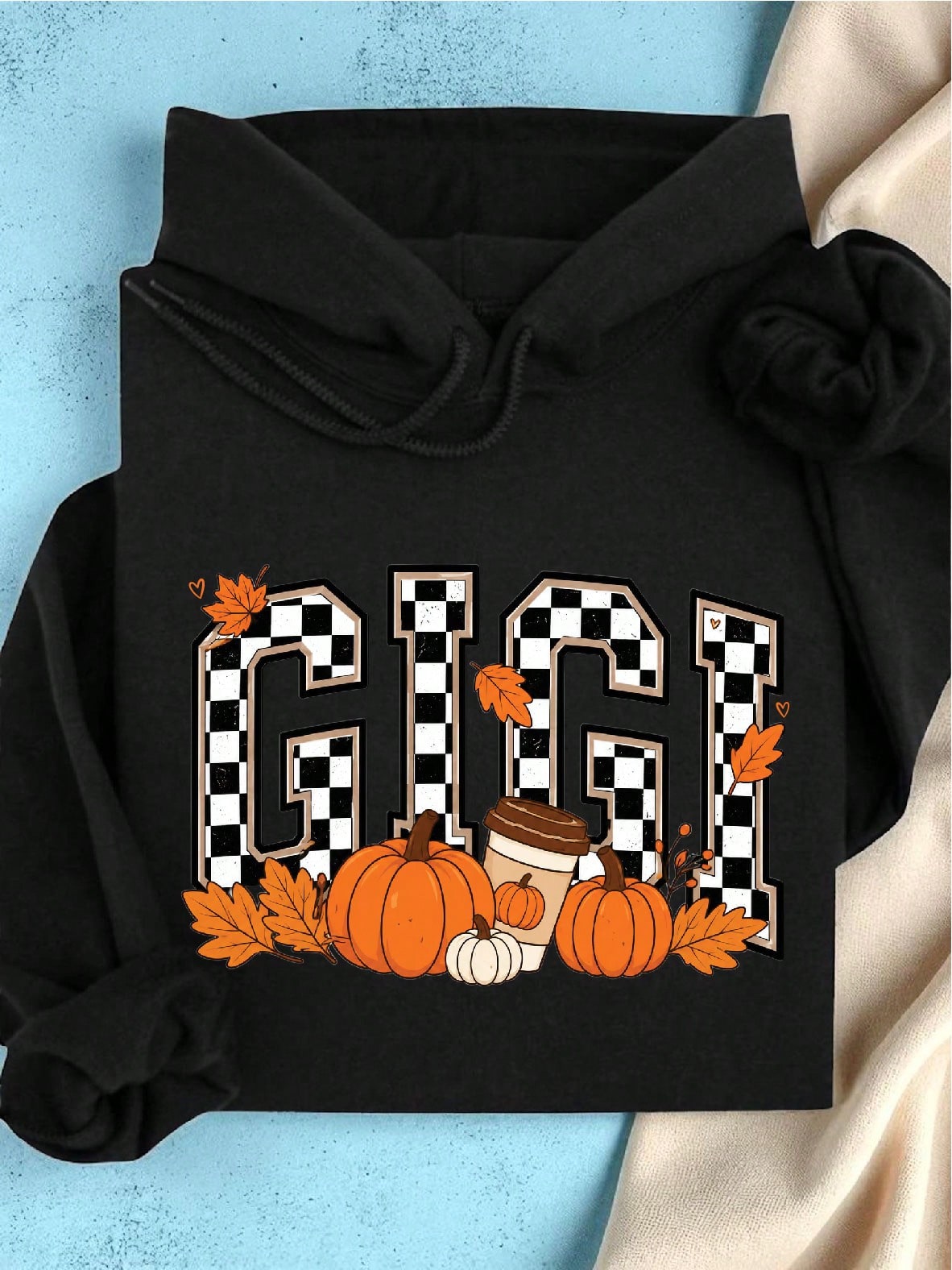 Checkered Gigi Fall Hoodie
