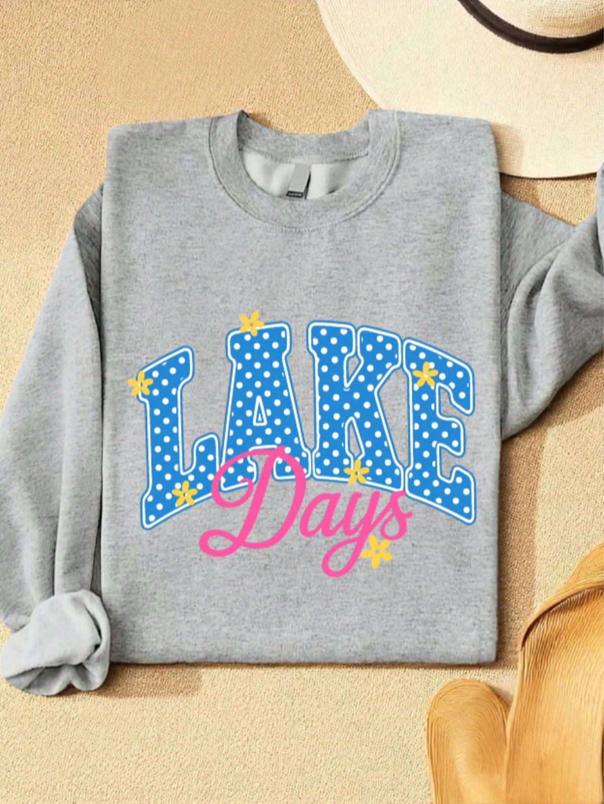 Lake Day Polka Dot Sweatshirt
