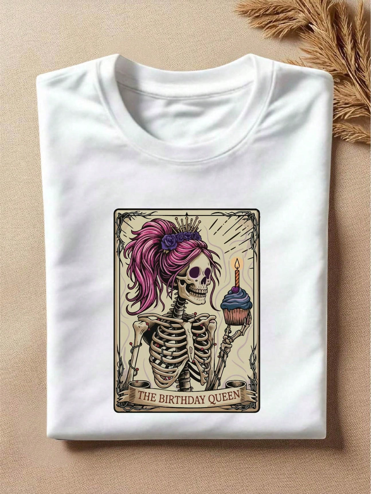 The Birthday Queen Skeleton T-Shirt