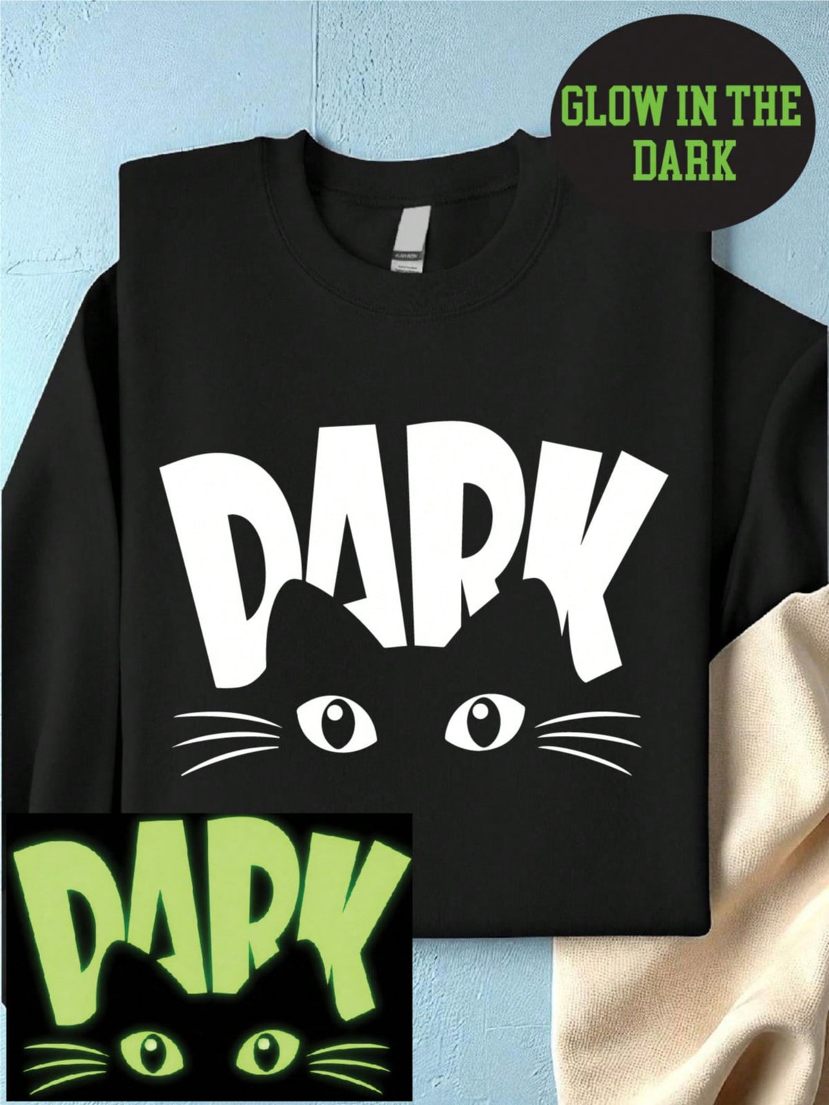 Black Cat In The Dark Sweatshirt
