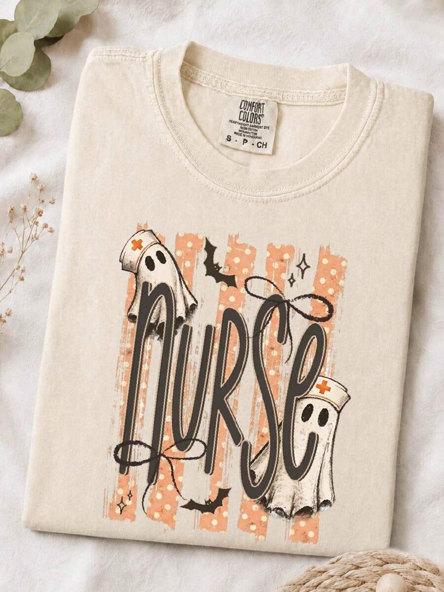 Halloween Nurse Ghost T-Shirt