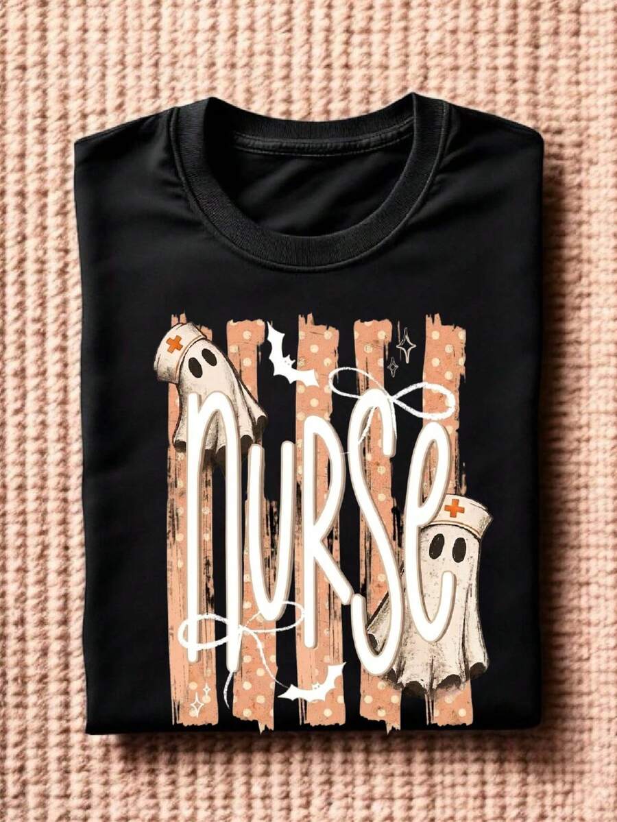 Halloween Nurse Ghost T-Shirt