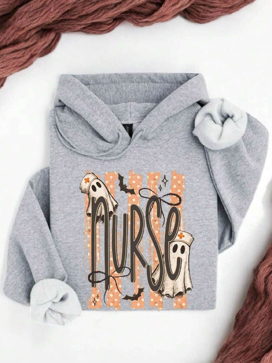 Halloween Nurse Ghost Hoodie