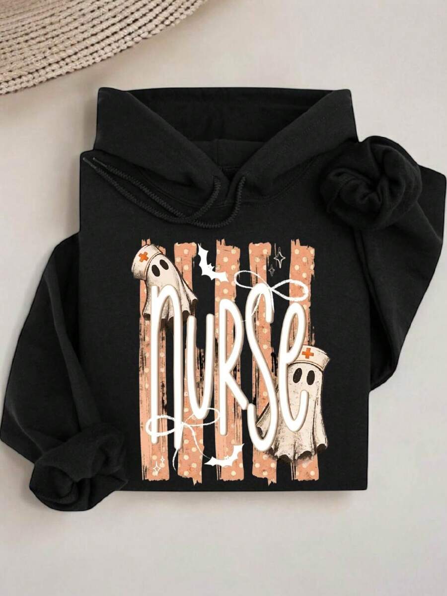 Halloween Nurse Ghost Hoodie