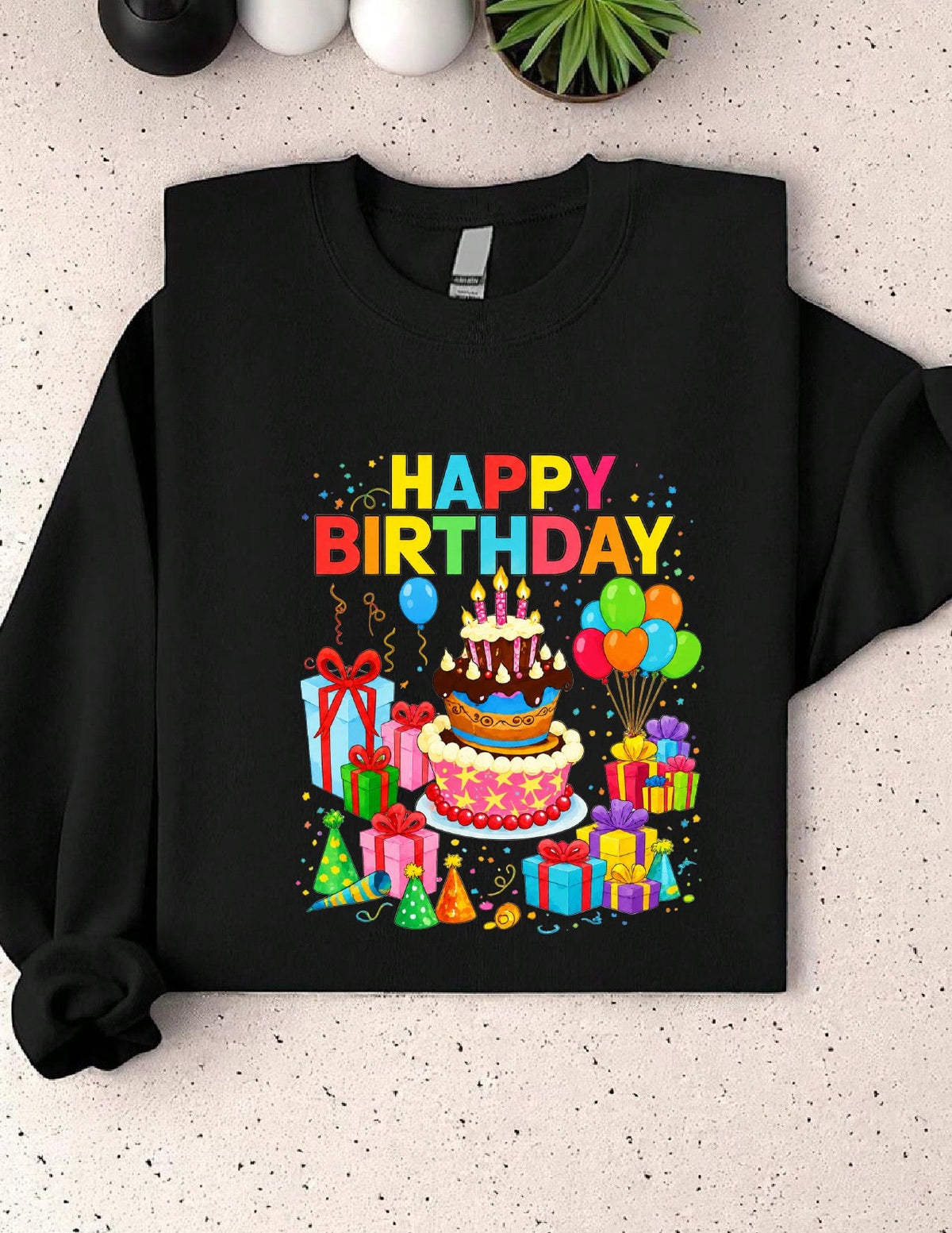 Colorful Happy Birthday Sweatshirt