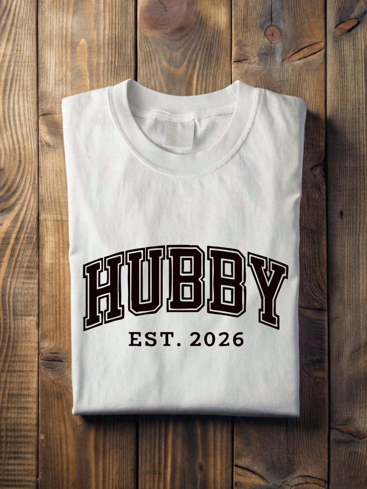 1 PC Wifey Hubby EST 2026 T-Shirt