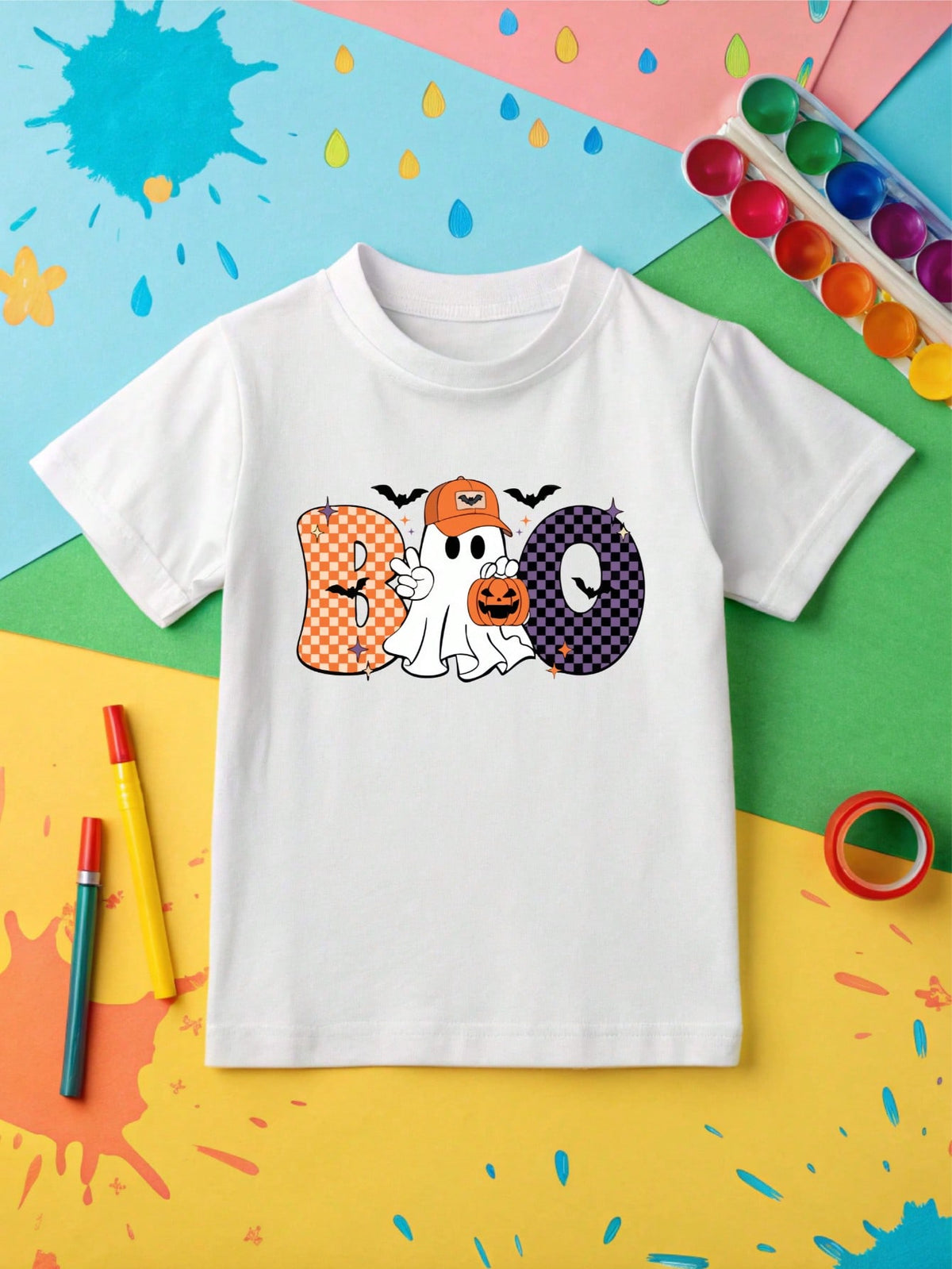 1PC Boo Pumpkin Girl Or Boy Bodysuit