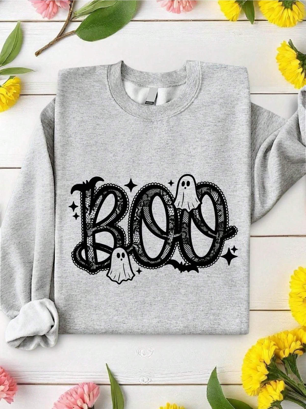 Retro Boo Ghost Sweatshirt