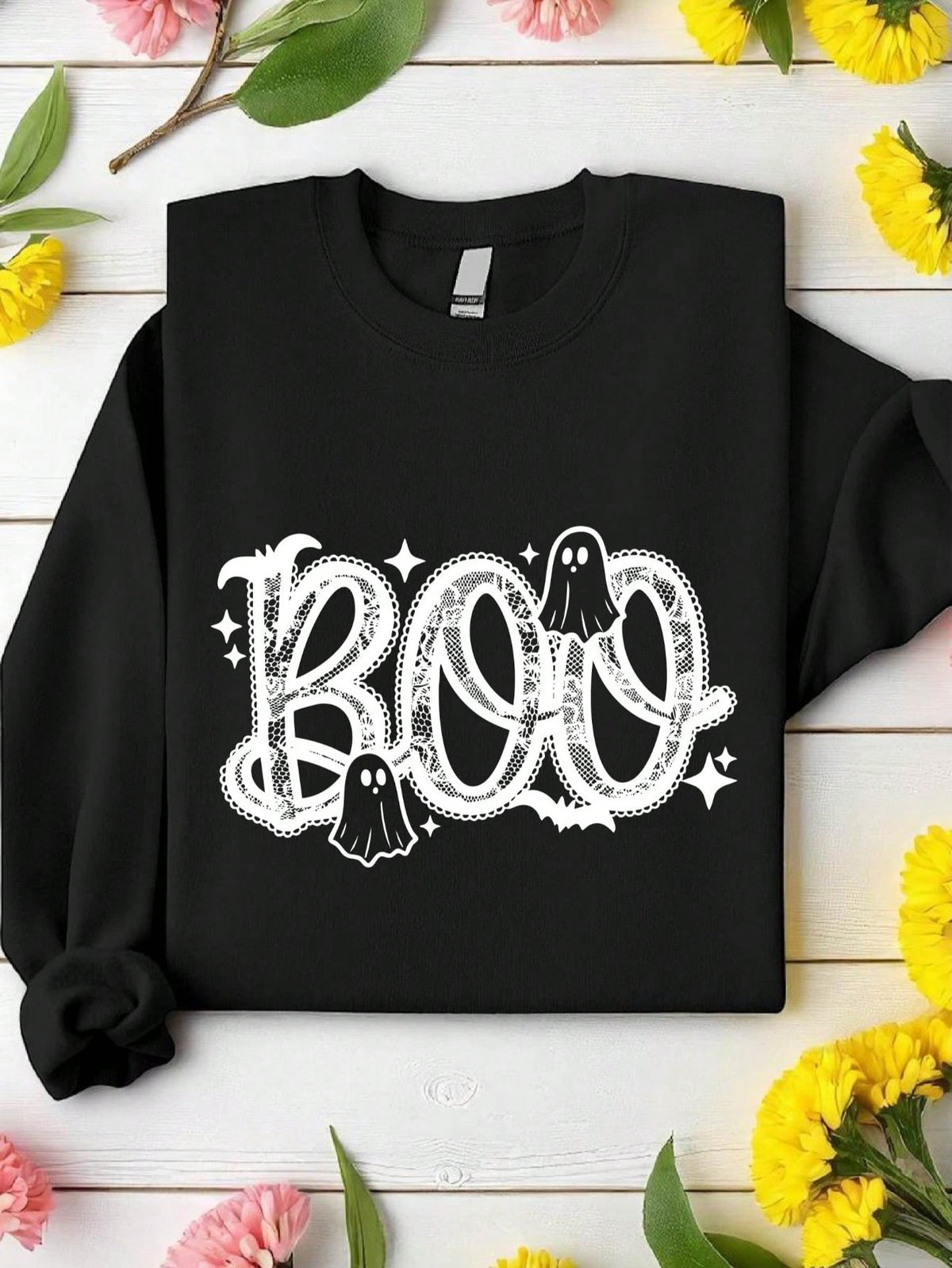 Retro Boo Ghost Sweatshirt